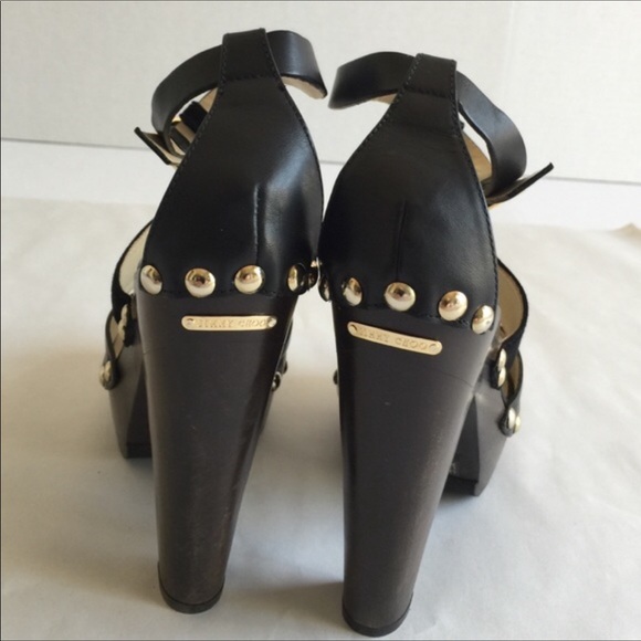 JIMMY CHOO URSULA BLACK HIGH HEEL SANDALS - Picture 3 of 6